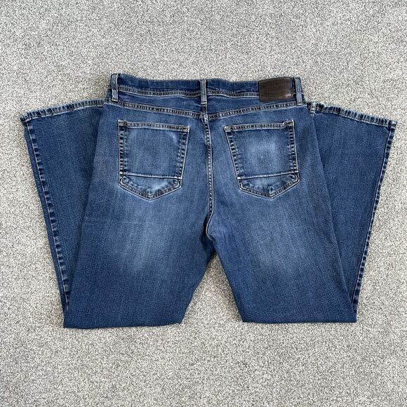 Devil Dog Dungarees Original Boot Cut Denim Jeans Men's Stretch Size 36x32 - Picture 1 of 15